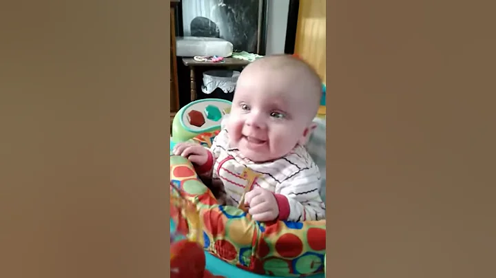 Nora's 1st laugh for Gram-Gram
