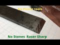 Sharpening a chisel without any stones or power tools