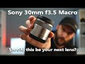 Sony 30mm f3.5 macro lens review