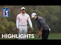 Tiger and charlie woods shoot 8under 64  round 1  pnc championship  2023