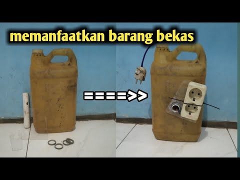 Membuat gulungan  kabel  dari barang bekas  gulungan  kabel  