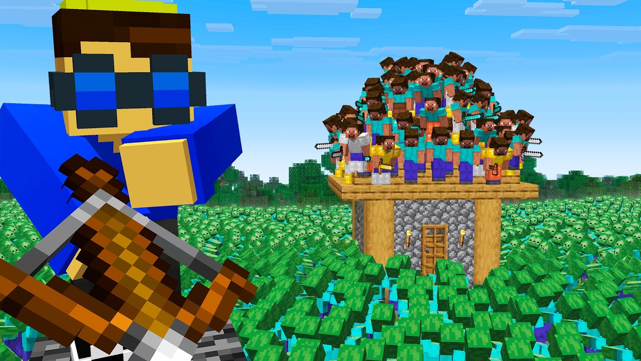 500 JOGADORES vs APOCALIPSE ZUMBI