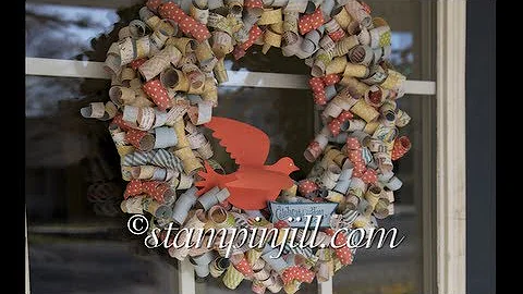 Stamping Jill - Designer Series Paper Wreath