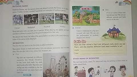 Class - 4th. EVS. Chapter - 5. Fun and Games. Part - 1