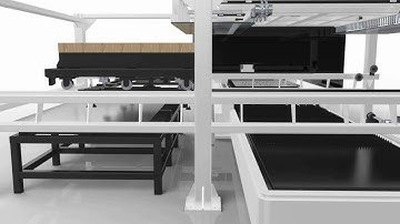 Fiber laser machine with automatic load and unload system , Bodor laser