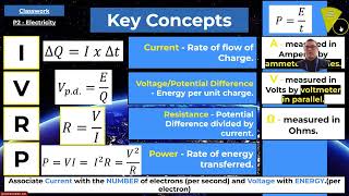 AQA GCSE Physics & Combined Science - Paper 1 - P2 Electricity Masterclass