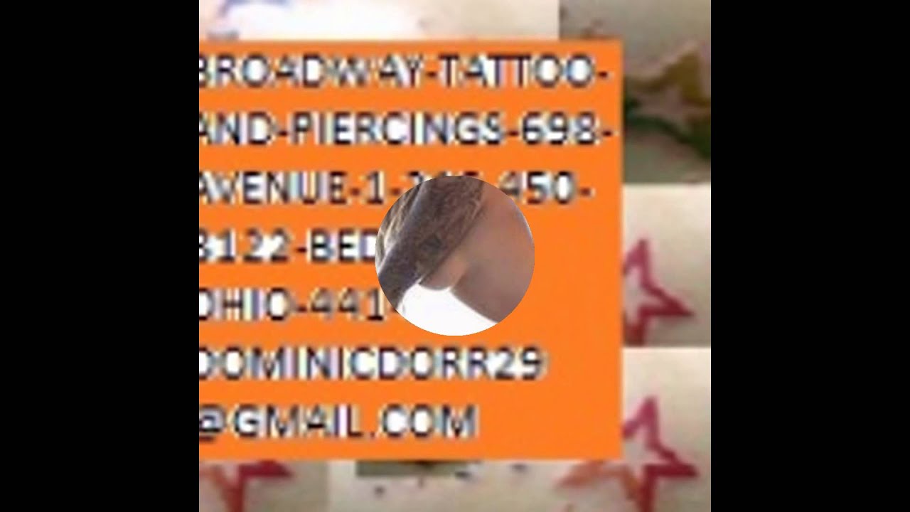 brending BROADWAY TATTOO AND PIERCINGS YouTube