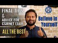 Final Tips &amp; Advices for CSIR NET Exam | All The Best | All 'Bout Chemistry