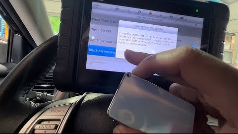 How to program / add Smart Key Fob for 2017 Nissan Altima SR (push start button) using Autel IM508