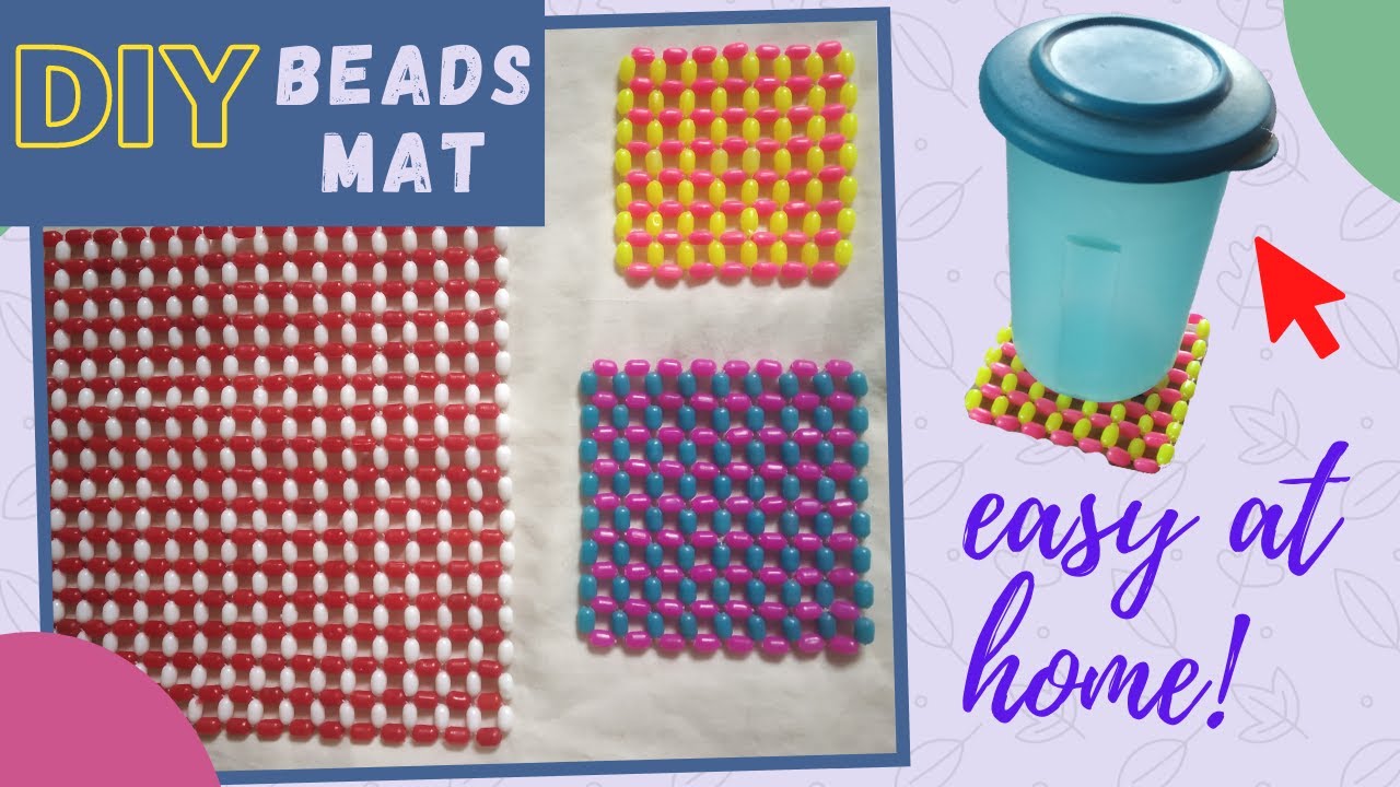 Easy beads mat! / DIY Tutorial / Beads mat at home. YouTube