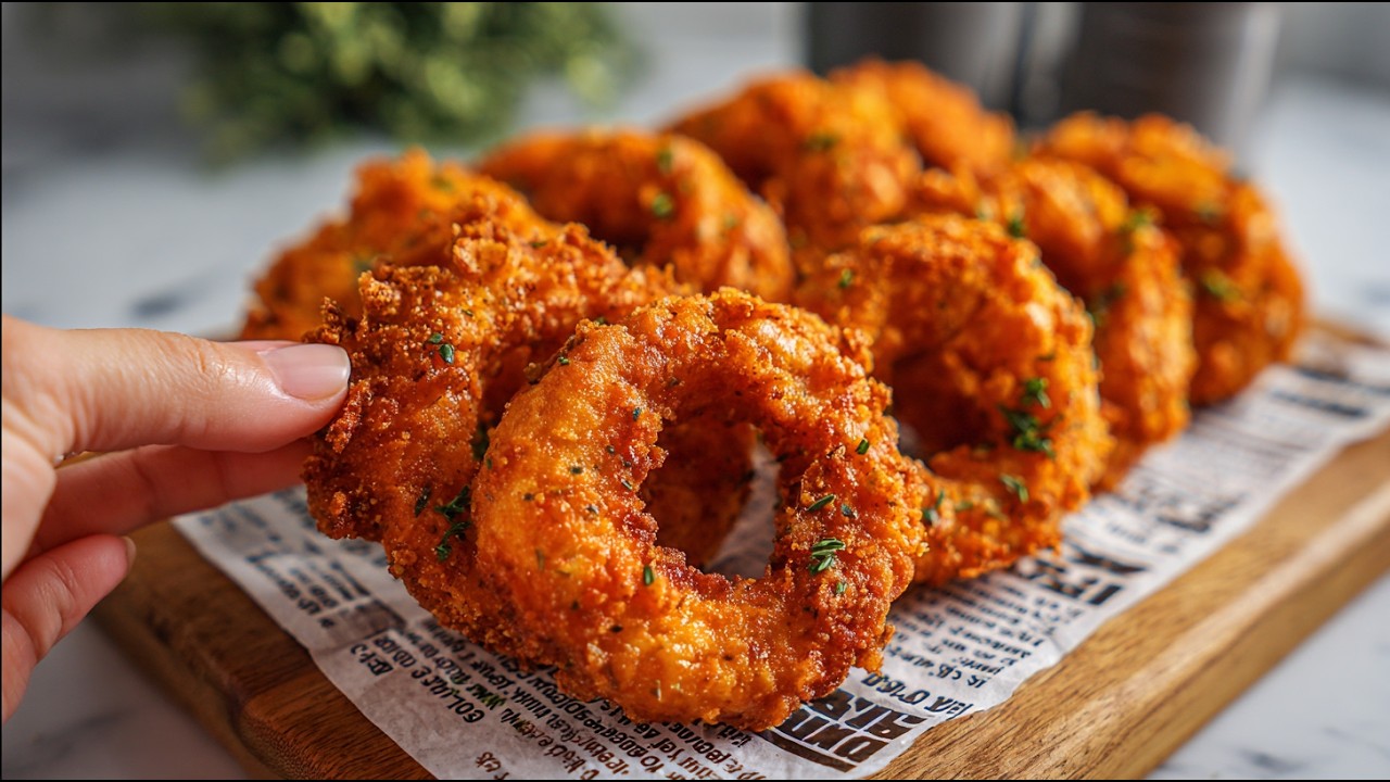 Вам стоит попробовать эти куриные кольца! #asmrcooking
