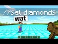 Trolling my new minecraft friend with world edit...