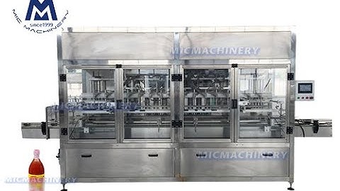Chili Sauce Filling Machine: how to fill chili sauce into cans(sauce filling machine, 4000 cans/min)
