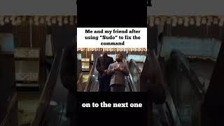 When sudo fixes your problem #memes #linux #funny #distrotube