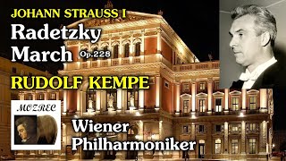 ヨハン・シュトラウス一世 Johann Strauss I: ラデツキー行進曲 Radetzky March/ケンペ Kempe ウィーン・フィル/レコード/高音質