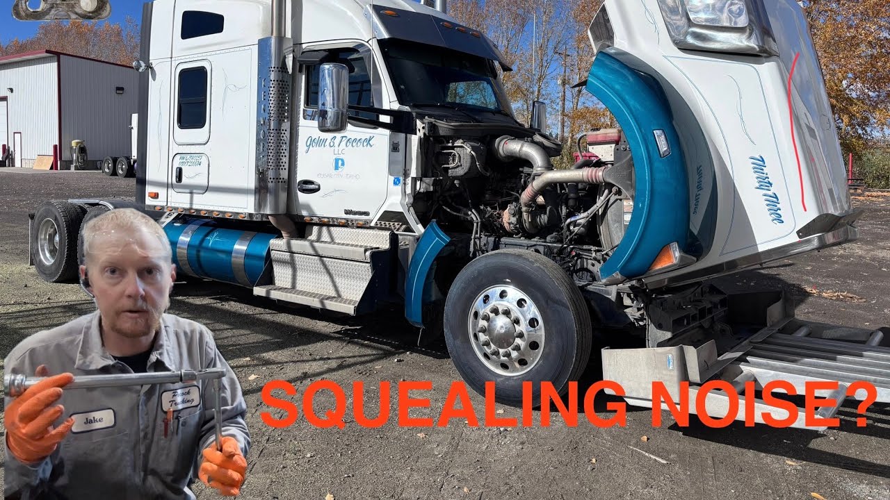 How to fix a paccar that’s squealing. Blown exhaust manifold gaskets. 