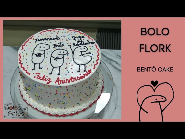 8 Ideias de Bolos Confeitados Bento Cake Meme Flork, Bolos Decorados em  2023