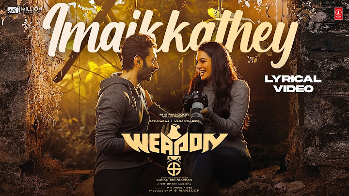 Imaikkathey Lyrical Video | Weapon | Vasanth Ravi | G V Prakash K | Ghibran | MS Manzoor | Guhan