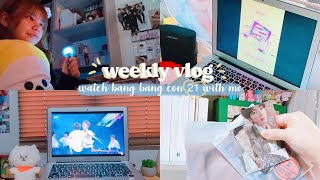 chill vlog ?  bang bang con 21 experience + watch with me, genshin impact, anime marathon ✨