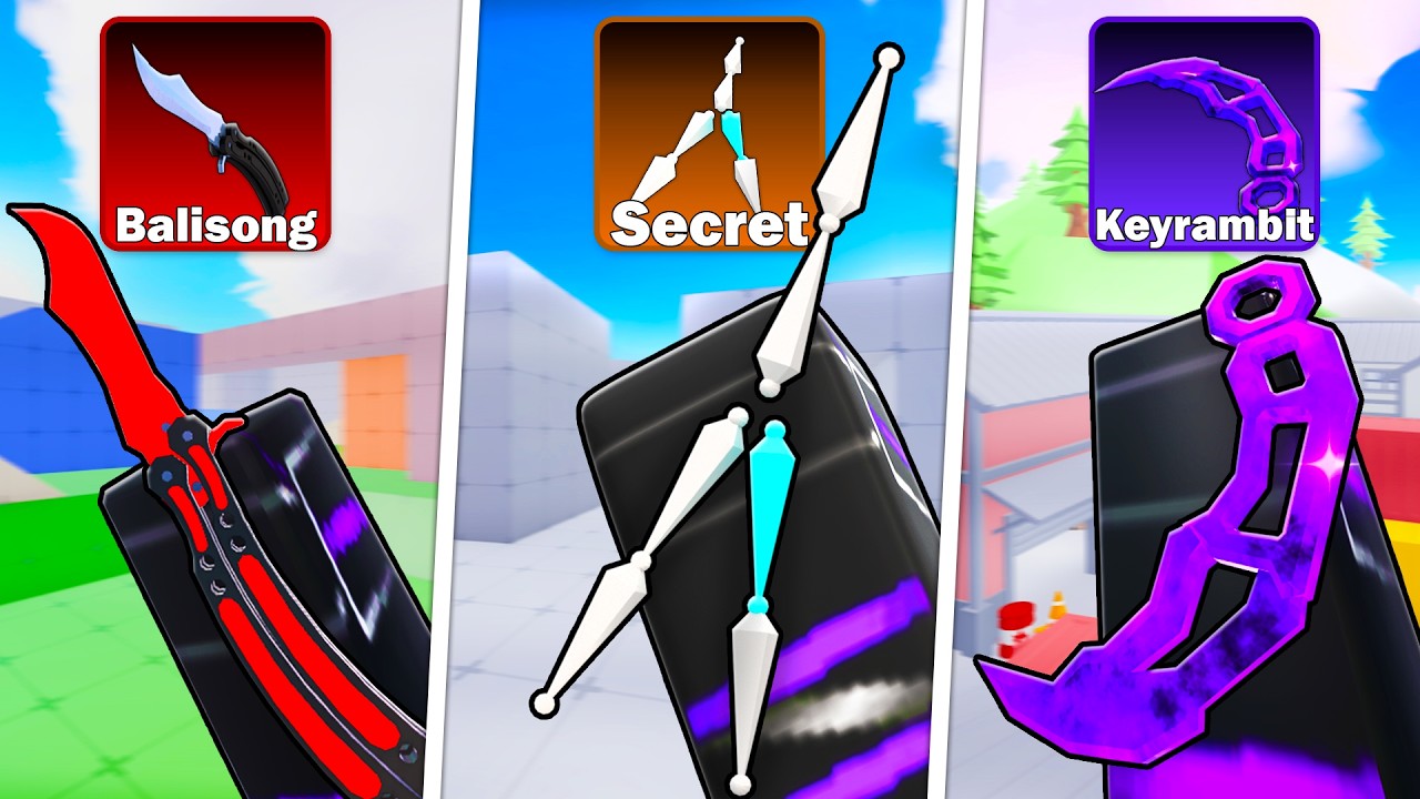 Winning with EVERY RAREST KNIFE SKIN in Rivals!