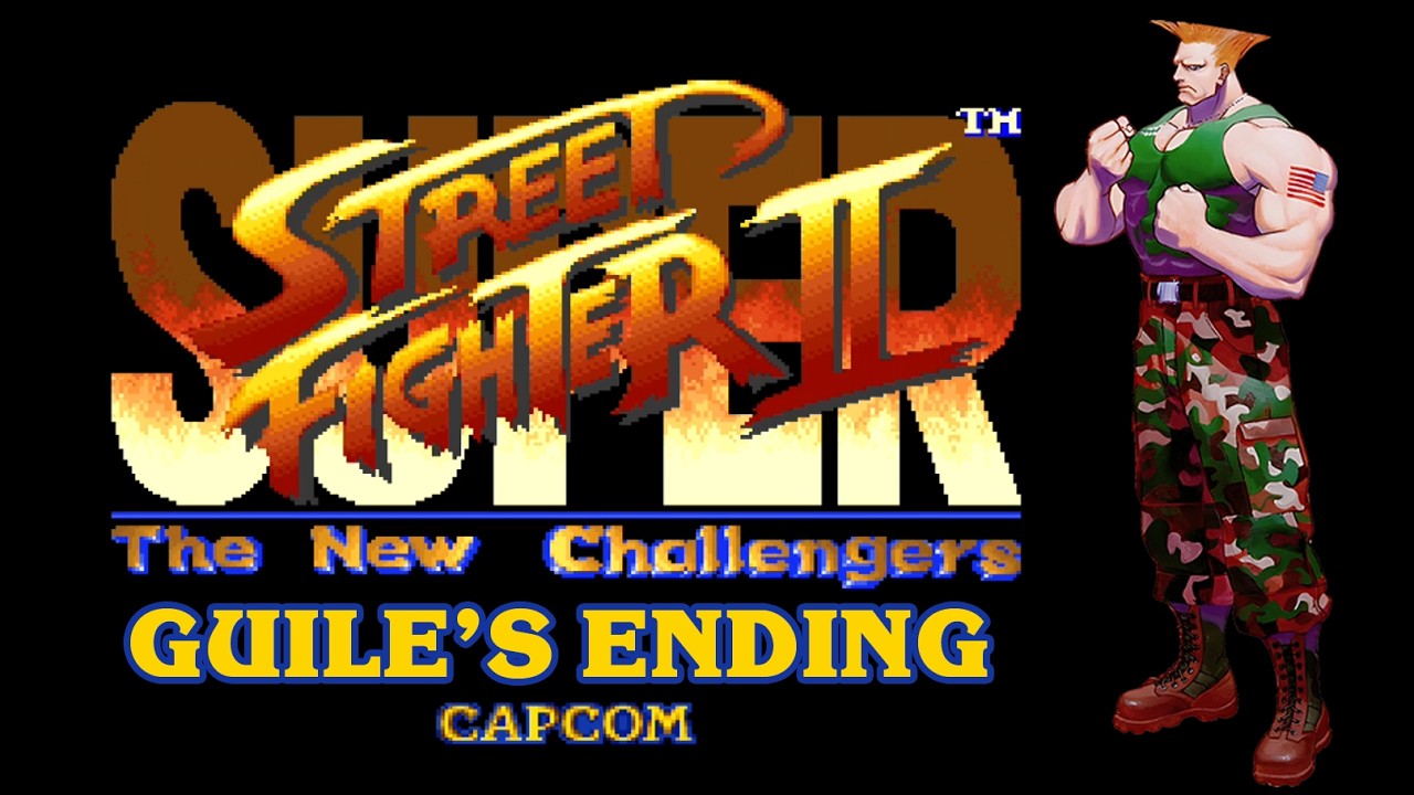 Super Street Fighter II: The New Challengers | Guile Ending | Super Nintendo Entertainment System