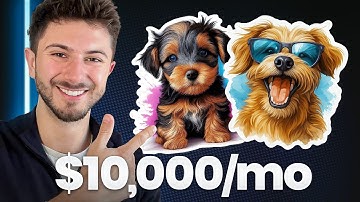 Make $10k+/Month Selling Basic AI Clipart (Digital Product Tutorial)