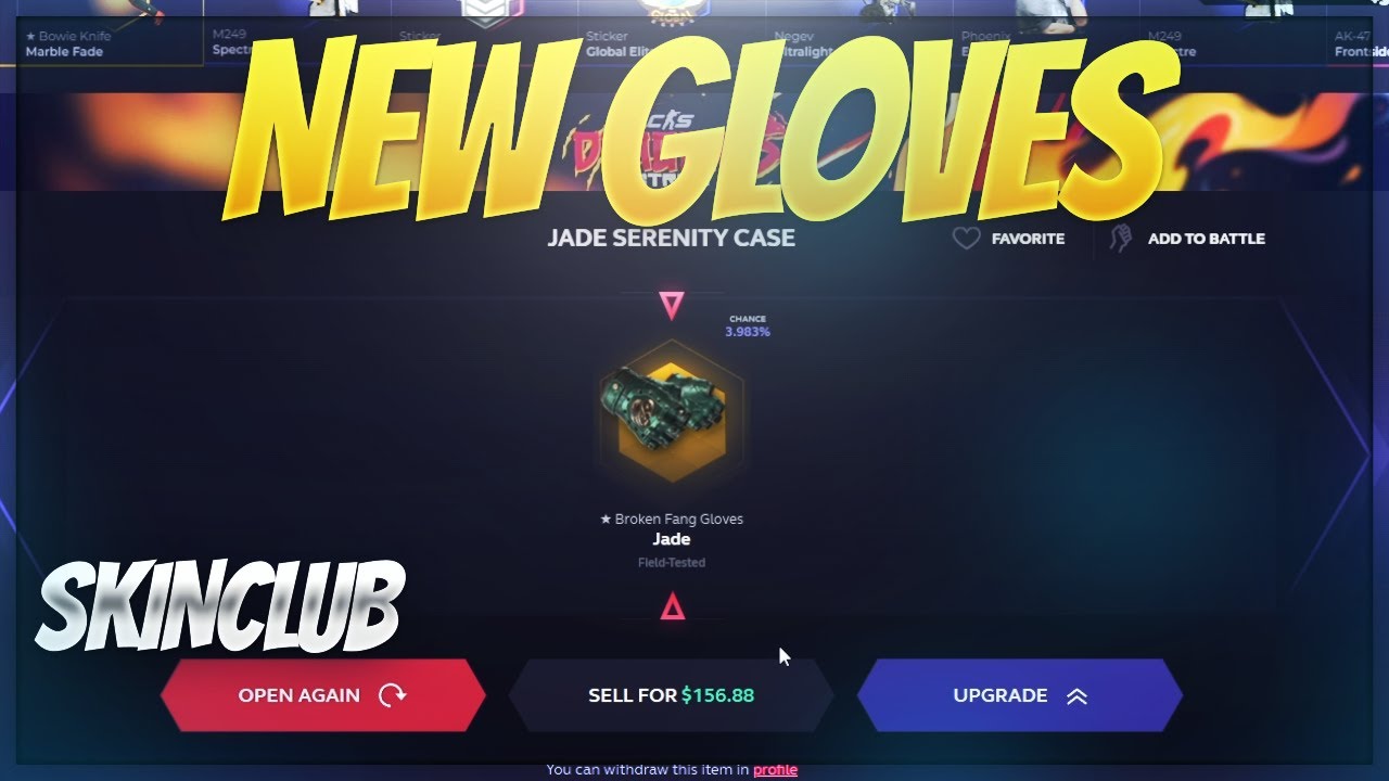 NEW GREEN GLOVES FROM OPENING CSGO CASES - SKIN.CLUB - YouTube