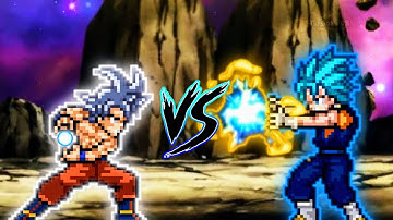 Goku MUI DBFZ VS Vegito SSB DBFZ in Jump Force Mugen 😱