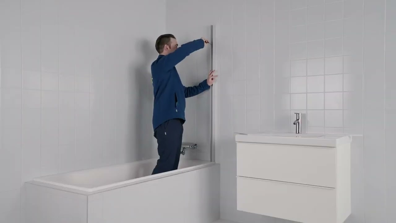 Glas-Duschwand montieren