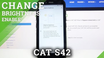 How to Enable/Disable Automatic Screen Brightness in Cat S42 - Mange Auto Brightness
