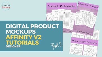 Creating Digital Product Mockups in Affinity Designer