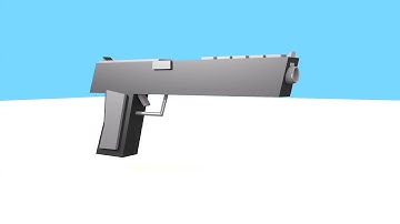 Blender animation - Shooting handgun