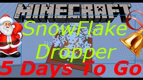 Cristmas Countdown 2015l Minecraft Custom map - The Snowflake Dropper l 5 Days To Go Until Christmas