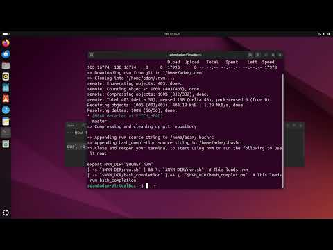 How to install NVM in Ubuntu