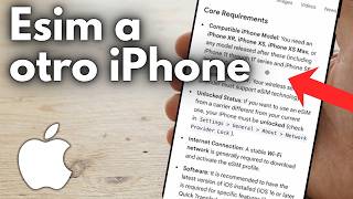 ✅ Cómo Transferir un eSIM de un iPhone a Otro iPhone