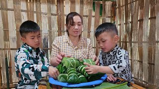 Go to the market to buy meat and wrap Tet banh chung for your children | Celebrate Tet