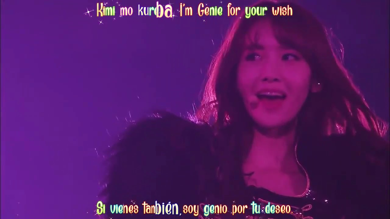 Snsd 少女時代 Genie Japanese Ver Lyrics Romaji Kanji English Espanol Live Tokyo Dome Youtube