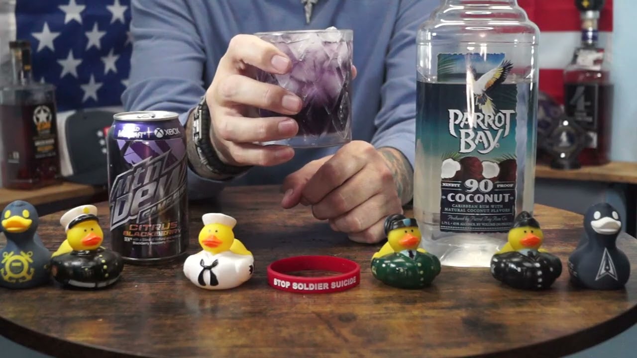 MA1 Jeffery Diaz - Parrot Bay Coconut Rum 90pf & Mtn Dew Citrus Blackberry Soda