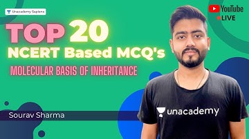 Molecular Basis of Inheritance | Top 20 NCERT Based MCQ