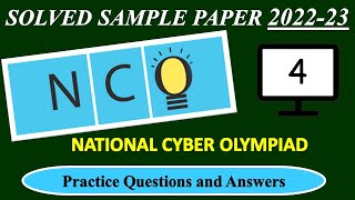 CLASS - 4 | NCO 2022-23 | National Cyber Olympiad Exam | Solved Sample Paper | Olympiad Preparation