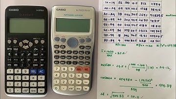 How to Use Calculator CASIO Classwiz to Find Mean, Variance and Standard Deviation |