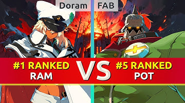 GGST ▰ Doram (#1 Ranked Ramlethal) vs FAB (#5 Ranked Potemkin). High Level Gameplay