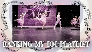 Ranking the Songs from my DM Playlist
