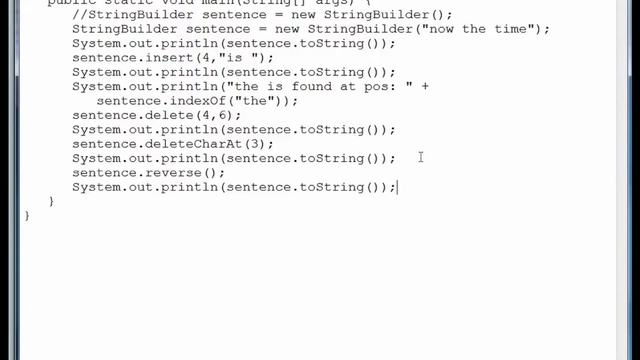 1602 Working With Stringbuilder Class - YouTube