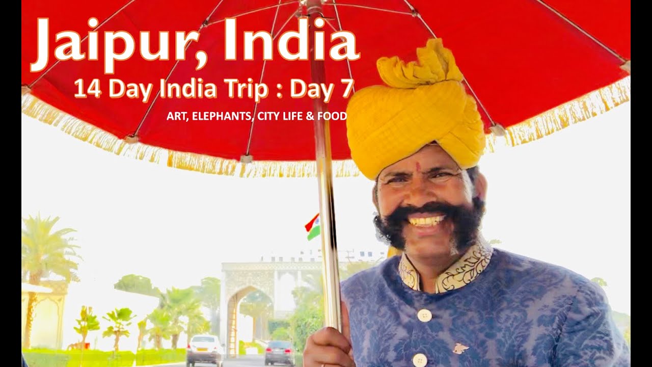 India Trip Day 7 - Jaipur : Elephants, Arts, Block Printing, City View - YouTube