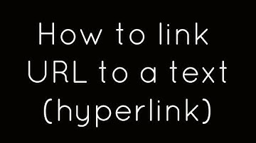 How to make a text hyperlink