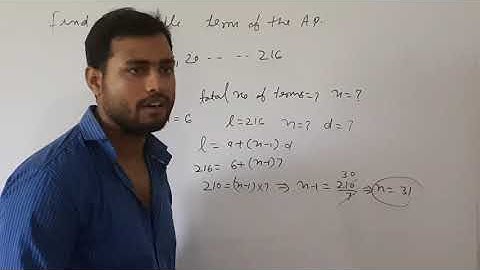 Find the middle term of the A.P. 6, 13, 20, …, 216.||Airthmatic progression class 10 important