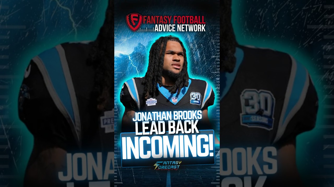 Jonathan Brooks at RB46 ADP is one of the biggest breezes in 2026 fantasy football!