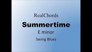 Summertime E minor Backing Track chords