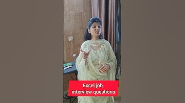 Excel job interview questions ❓#excelvali #anjnicomputereducation #excercise #explorepage